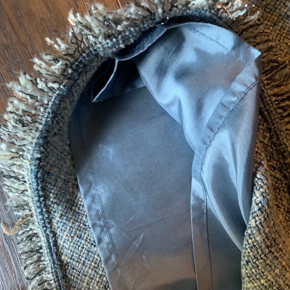 BCBG Pastel Blue Skirt with fringe. - Picture 5 of 5